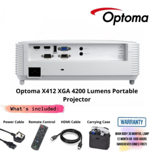 Optoma X412 XGA 4200 Lumens Portable Projector