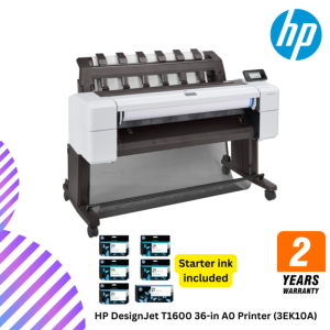 HP DesignJet T1600 36-in A0 Size Printer (3EK10A)