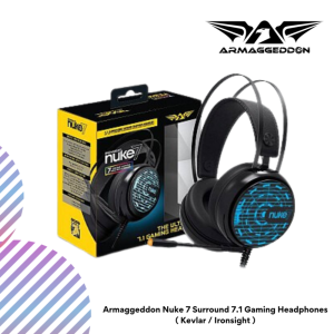 Armaggeddon Nuke 7 Surround 7.1 Gaming Headphones ( Kevlar / Ironsight )
