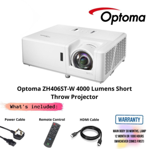 Optoma ZH406ST-W 4000 Lumens Short Throw Projector