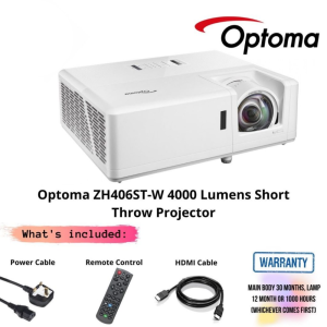 Optoma ZH406ST-W 4000 Lumens Short Throw Projector