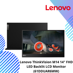 Lenovo ThinkVision M14/M14t 14-inch FHD LED Backlit LCD Monitor(61DDUAR6WW)/(62A3UAR1NB,touchscreen)