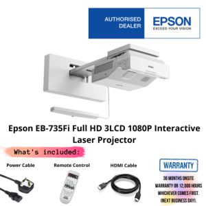 Epson EB-735Fi Full HD 3LCD 1080P Interactive Laser Projector