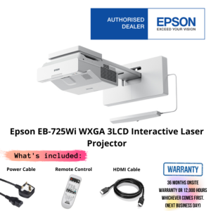 Epson EB-725Wi WXGA 3LCD Interactive Laser Projector