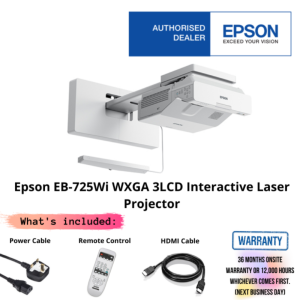 Epson EB-725Wi WXGA 3LCD Interactive Laser Projector