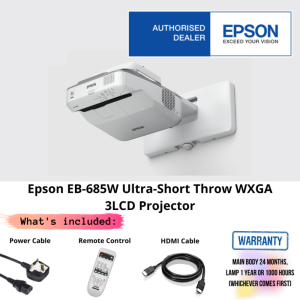 Epson EB-685W Ultra-Short Throw WXGA 3LCD Projector