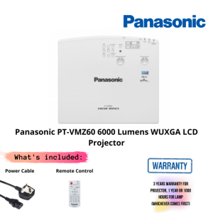 Panasonic PT-VMZ60 6000 Lumens WUXGA LCD Projector