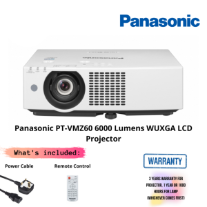 Panasonic PT-VMZ60 6000 Lumens WUXGA LCD Projector