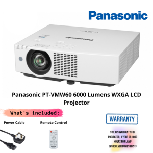 Panasonic PT-VMW60 6000 Lumens WXGA LCD Projector