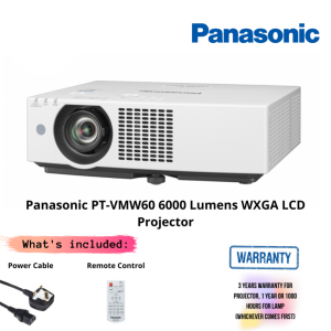 Panasonic PT-VMW60 6000 Lumens WXGA LCD Projector