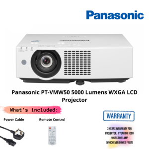 Panasonic PT-VMW50 5000 Lumens WXGA LCD Projector