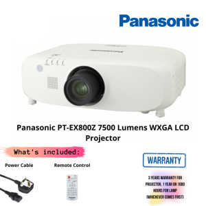 Panasonic PT-EX800Z 7500 Lumens WXGA LCD Projector