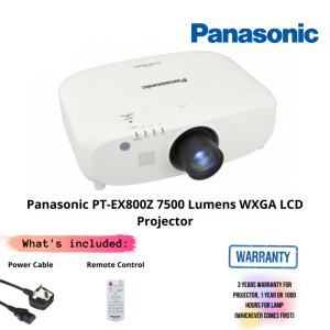 Panasonic PT-EX800Z 7500 Lumens WXGA LCD Projector