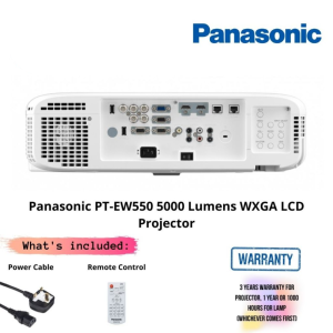 Panasonic PT-EW550A 5000 Lumens WXGA LCD Projector