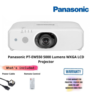 Panasonic PT-EW550A 5000 Lumens WXGA LCD Projector