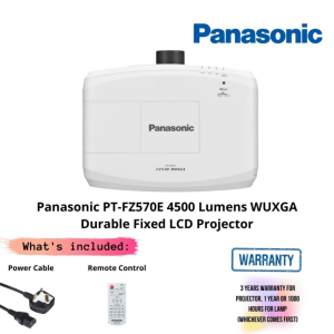 Panasonic PT-FZ570E 4500 Lumens WUXGA Durable Fixed LCD Projector