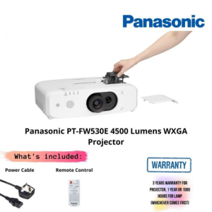 Panasonic PT-FW530E 4500 Lumens WXGA Durable Fixed LCD Projector