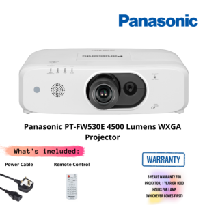 Panasonic PT-FW530E 4500 Lumens WXGA Durable Fixed LCD Projector