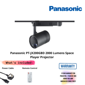 Panasonic PT-JX200GBD 2000 Lumens Space Player Projector