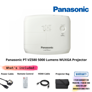 Panasonic PT-VZ580 5000 Lumens WUXGA Projector