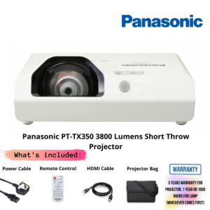 Panasonic PT-TX350 3800 Lumens Short Throw Projector