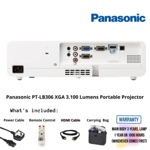 Panasonic PT-LB306 XGA 3.100 Lumens Portable Projector