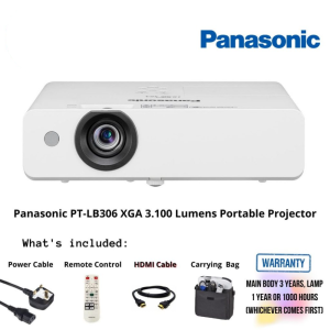 Panasonic PT-LB306 XGA 3.100 Lumens Portable Projector