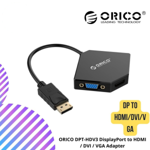 ORICO DPT-HDV3 DisplayPort to HDMI / DVI / VGA Adapter