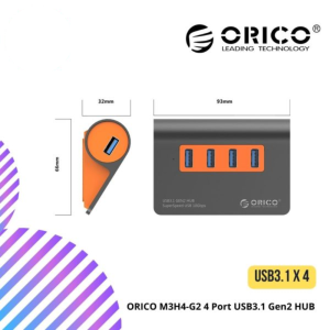 ORICO M3H4-G2 4 Port USB3.1 Gen2 HUB