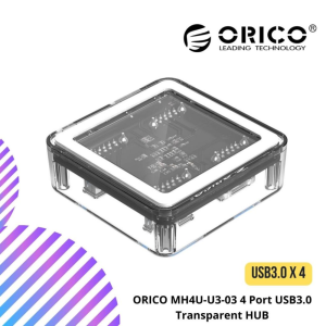 ORICO MH4U-U3-03 4 Port USB3.0 Transparent HUB