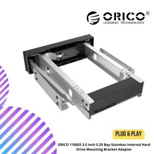 ORICO 1106SS 3.5 inch 5.25 Bay Stainless Internal Hard Drive Mounting Bracket Adapter