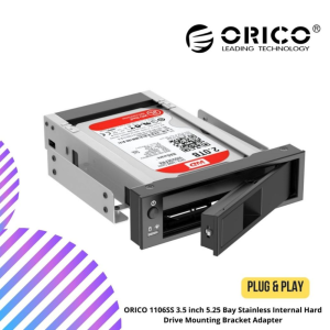 ORICO 1106SS 3.5 inch 5.25 Bay Stainless Internal Hard Drive Mounting Bracket Adapter