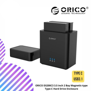 ORICO DS200C3 3.5 inch 2 Bay Magnetic-type Type-C Hard Drive Enclosure