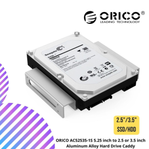ORICO AC52535-1S 5.25 inch to 2.5 or 3.5 inch Aluminum Alloy Hard Drive Caddy