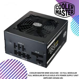 COOLER MASTER MWE GOLD 650 - V2 FULL MODULAR FULL MODULAR 80 PLUS GOLD ATX POWER SUPPLY UNIT (MPE-6501-AFAAG-UK)