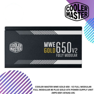 COOLER MASTER MWE GOLD 650 - V2 FULL MODULAR FULL MODULAR 80 PLUS GOLD ATX POWER SUPPLY UNIT (MPE-6501-AFAAG-UK)