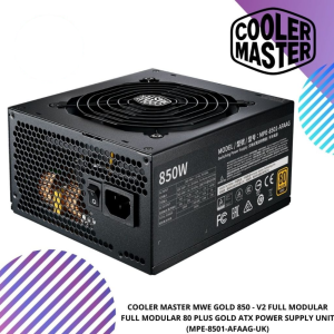 COOLER MASTER MWE GOLD 850 - V2 FULL MODULAR FULL MODULAR 80 PLUS GOLD ATX POWER SUPPLY UNIT (MPE-8501-AFAAG-UK)