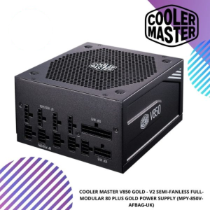 COOLER MASTER V850 GOLD - V2 SEMI-FANLESS FULL-MODULAR 80 PLUS GOLD POWER SUPPLY (MPY-850V-AFBAG-UK)