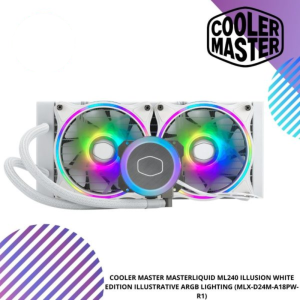 COOLER MASTER MASTERLIQUID ML240 ILLUSION WHITE EDITION ILLUSTRATIVE ARGB LIGHTING (MLX-D24M-A18PW-R1)