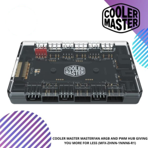 COOLER MASTER MASTERFAN ARGB AND PWM HUB GIVING YOU MORE FOR LESS (MFX-ZHNN-1NNN6-R1)