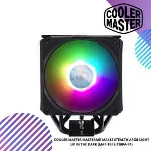 COOLER MASTER MASTERAIR MA612 STEALTH ARGB LIGHT UP IN THE DARK (MAP-T6PS-218PA-R1)