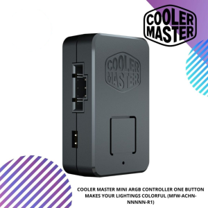 COOLER MASTER MINI ARGB CONTROLLER ONE BUTTON MAKES YOUR LIGHTINGS COLORFUL (MFW-ACHN-NNNNN-R1)