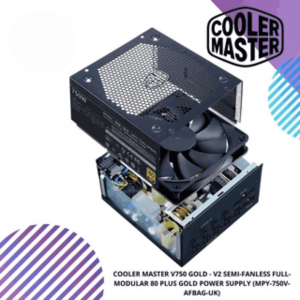 COOLER MASTER V750 GOLD - V2 SEMI-FANLESS FULL-MODULAR 80 PLUS GOLD POWER SUPPLY (MPY-750V-AFBAG-UK)