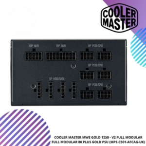 COOLER MASTER MWE GOLD 1250 - V2 FULL MODULAR FULL MODULAR 80 PLUS GOLD PSU (MPE-C501-AFCAG-UK)