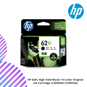 HP 62XL Black/Color Ink Cartridge (C2P05AA) (C2P07AA)
