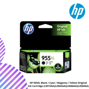 HP 955XL Black / Cyan / Magenta / Yellow Original Ink Cartridge (L0S72AA)(L0S63AA)(L0S66AA)(L0S69AA)