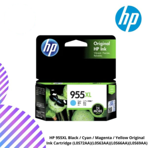 HP 955XL Black / Cyan / Magenta / Yellow Original Ink Cartridge (L0S72AA)(L0S63AA)(L0S66AA)(L0S69AA)