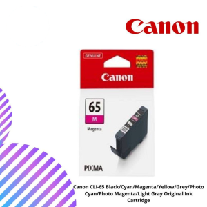 Canon CLI-65 Black/Cyan/Magenta/Yellow/Grey/Photo Cyan/Photo Magenta/Light Gray Original Ink Cartridge