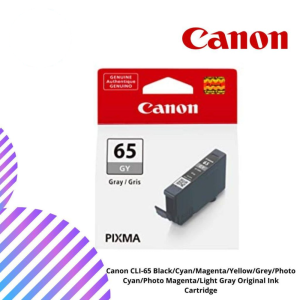 Canon CLI-65 Black/Cyan/Magenta/Yellow/Grey/Photo Cyan/Photo Magenta/Light Gray Original Ink Cartridge
