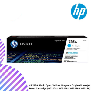 HP 215A Black, Cyan, Yellow, Magenta Original LaserJet Toner Cartridge (W2310A / W2311A / W2312A / W2313A)